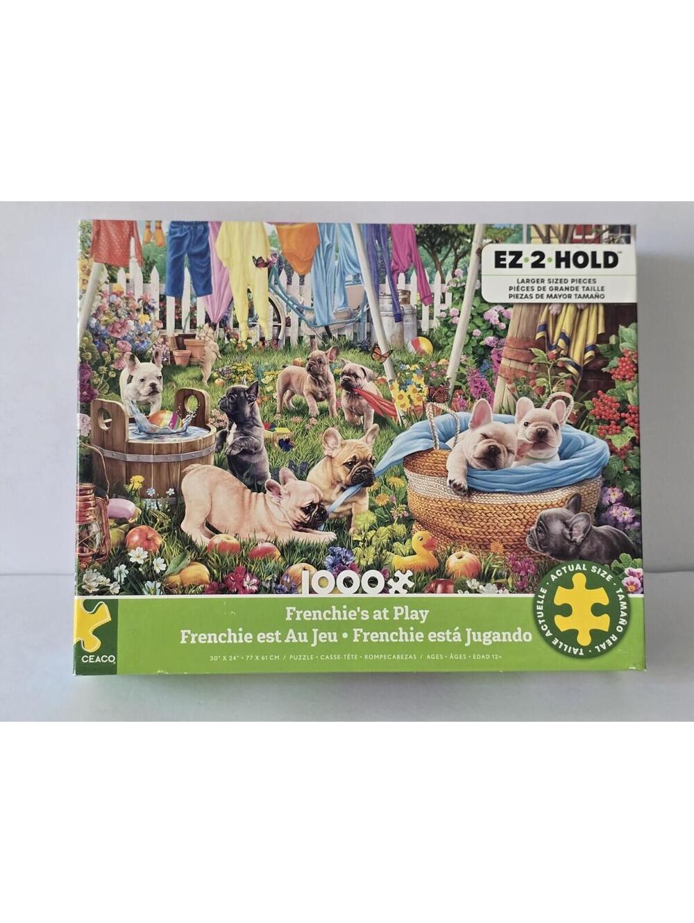 Ceaco Frenchie's At Play 1000 Pc Jigsaw Puzzle 2023
